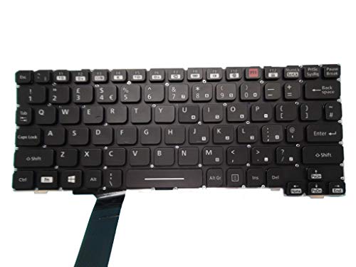 RTDpart Laptop-Tastatur für Panasonic Toughbook CF-20 HMB8359CPB10 01A UK Schwarz ohne Rahmen