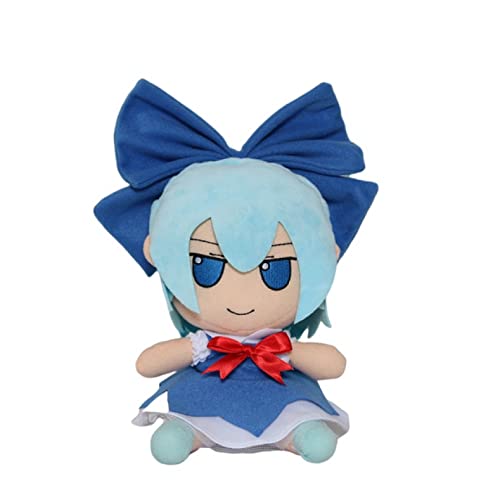 Plüsch Kirisame Maris Puppe Cartoon Fumo Stofftiere Plushie für Fans Kindergeburtstag Halloween Weihnachten (20 cm/7,8 Zoll) Cirno