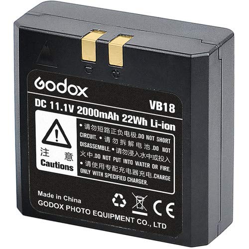 Godox VB-18 wiederaufladbare Li-Ion-Polymer Akku für V850/V860 Blitzgerät (2000mAh) schwarz