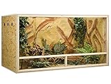 OSB Terrarium, Holzterrarium 150x60x80 cm mit Seitenbelüftung