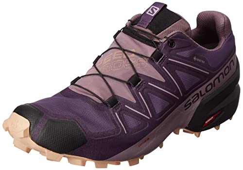 Salomon Damen Speedcross 5 Gore-TEX Hiking Shoe, Mysterioso/Quail/Sirocco, 40 EU