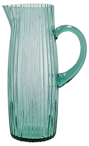 BITZ Kusintha Kanne, Wasserkrug aus Glas, Fassungsvermögen 1,2 L, Grün