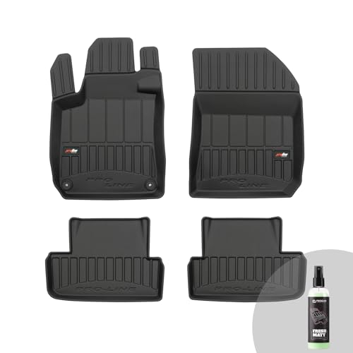 ProLine 3D 4er-Set von Exklusiven Auto Fußmatten für Peugeot 308 2013-2021 | Langlebiges TPE-Material | Die höchsten Kanten