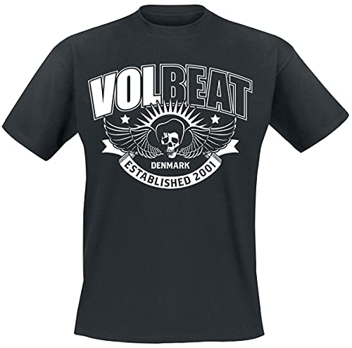 Volbeat Skullwing Ribbon Männer T-Shirt schwarz XL 100% Baumwolle Band-Merch, Bands, Nachhaltigkeit