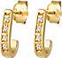 Elli DIAMONDS, Ohrringe Creolen Elegant Diamant (0.04 Ct.) 585 Gelbgold in gold, Schmuck für Damen 3
