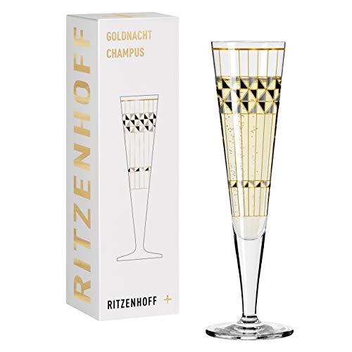 RITZENHOFF 1078272 Goldnacht #6 Champagnerglas, Glas, 205 milliliters
