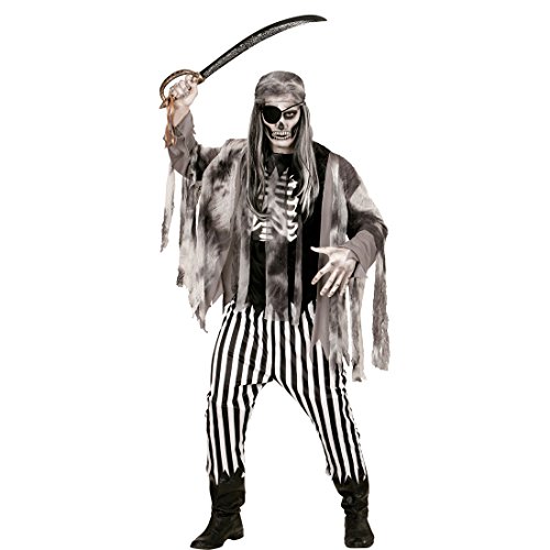 Amakando Geisterkostüm Pirat Zombie Piraten Kostüm M 50 Horror Zombiekostüm Halloweenkostüm Geist Piratenkostüm Herren Halloween Verkleidung Seeräuber