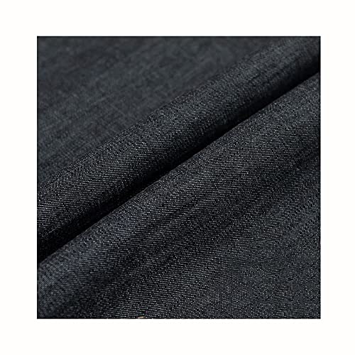Jeansstoff Weicher Jeansstoff Haustextilien Bastelmaterialien zum Nähen von Kleidung, Beliebten Jeans, Tischdecken und Wohnaccessoires Meterware Verkauft（Breite: 150 cm）(Size:3x1.5 m,Color:Schwarz)