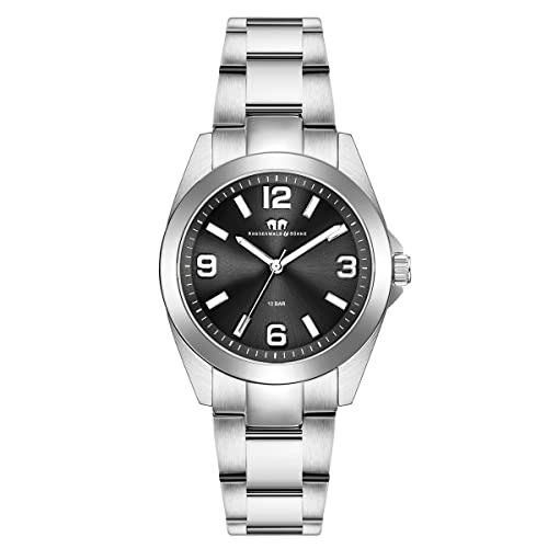 Rhodenwald & Söhne Damen Uhr analog Quarzwerk mit Edelstahl Armband 10010411