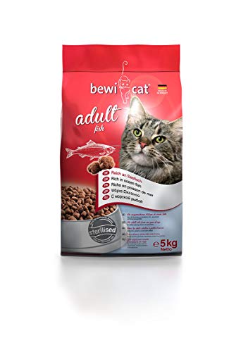 bewi cat Adult Fish [5 kg] Katzenfutter | Für ausgewachsene Katzen ab dem 1. Jahr | reich an Fisch | für kastrierte Katzen geeignet