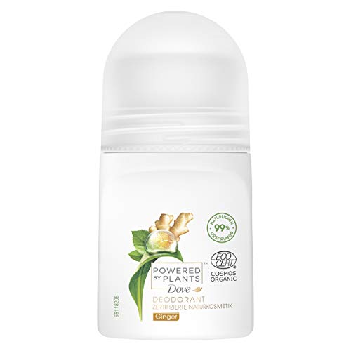 Dove Powered by Plants Deodorant Roll-On Ginger mit pflanzenbasierten Wirkstoffen ohne Aluminiumsalze 6x50 ml, 300 ml