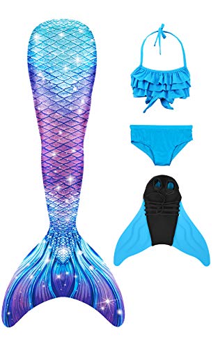 shepretty meerjungfrauenflosse mädchen Neuer Mermaid Tail Badeanzug für Erwachsene und Kinder,lanpuG5-120