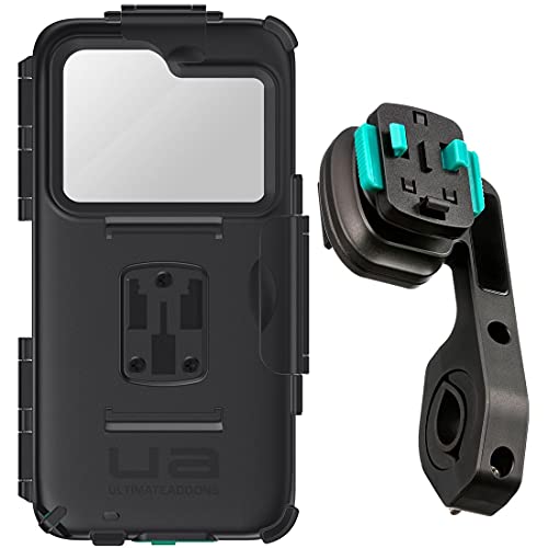 UltimateAddons Dual Action Kamera Motorrad Halterung + Tasche für Apple iPhone 12 Pro Max