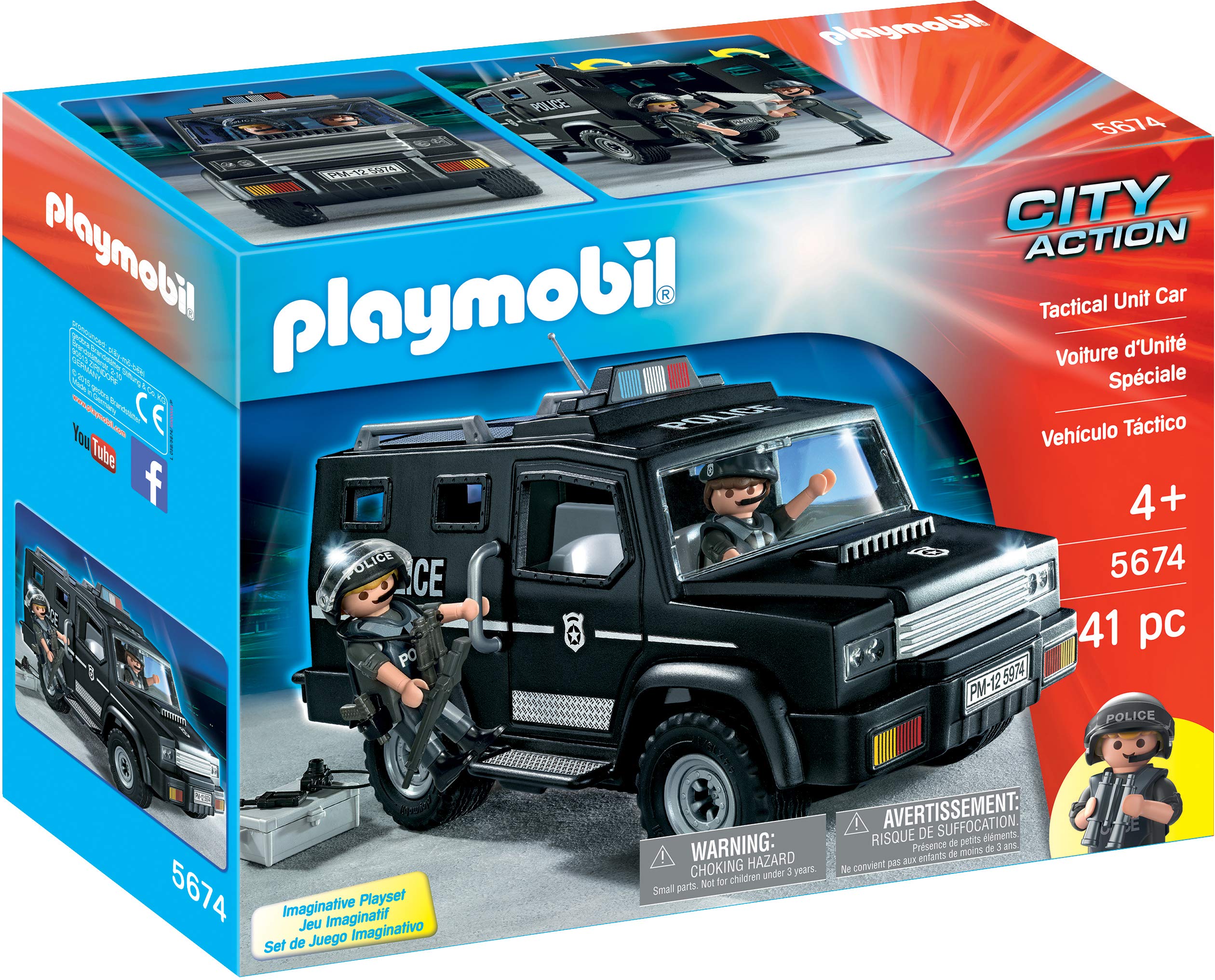 PLAYMOBIL City Action 5674 Tactical Unit-Auto, Ab 4 Jahren