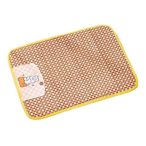 dog cooling mats Summer Cooling Dog Bed Mat Double-Sided Rattan Mat for Dogs Cats Breathable Ice Sleeping Pad Physical Cooling Pet Accessories