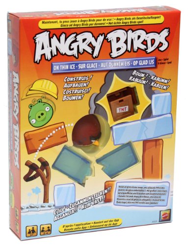 Mattel Spiele X3029 - Angry Birds On Thin Ice, Kinderspiel zur App