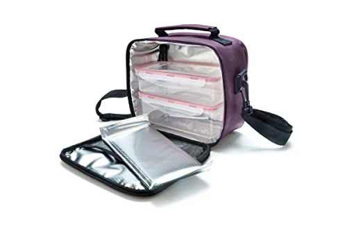 Iris LUNCHBAG Classic Purple (0.6+0.8L Cont.), Stoff, Lila, Unica