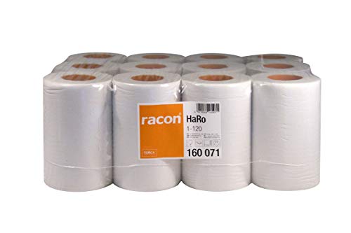 racon® Papierhandtuch, Zellstoff, 1lagig, auf Rolle, 20 cm x 120 m, hochweiß (12 Rollen), Sie erhalten 1 Packung á 12 Rollen