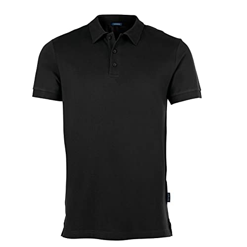 HRM Herren Luxury Stretch M Poloshirt, Schwarz (Black 01-Black), Medium