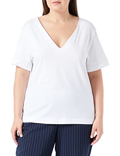 Sisley Women's 3LANW4002 T-Shirt, White 101, L