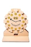 My Intelligent Pets Pet’s Clock Interaktives Hunde- und Katzenspielzeug aus Holz Hundespielzeug für Hunde Hundespielzeug kleine und große Hunde Hunde Spielzeug