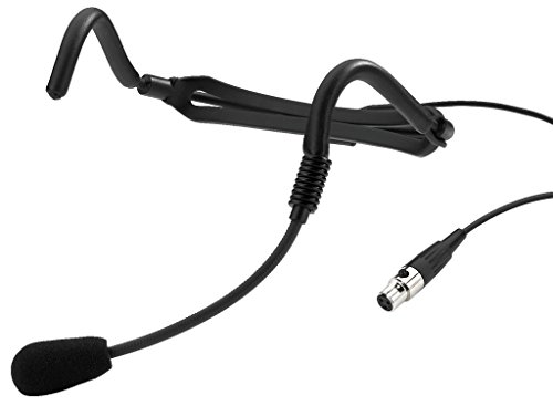 MONACOR HSE-110 Kopfbügelmikrofon mit hochwertiger Back-Elektretkapsel schwarz