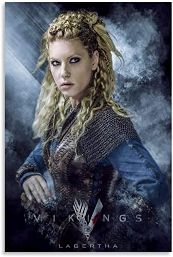 DIY Erwachsene Und Kinder Diamant Malerei Painting Kits Vollbohrer Vikings Lagertha Pop American TV-Serien-Poster 5d Strass Bild Kristall Kunsthandwerk 23.6"x35.4"(60x90cm) Kein Rahmen