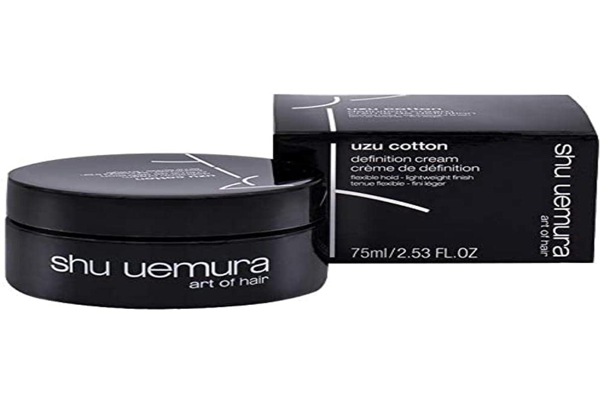 Shu Uemura, Style, Uzu Cotton (Definition Cream), Leichte Stylingcreme, Für alle Haartypen, Flexibler Halt, Zur flexiblen Definition, Anti-Frizz, 75ml