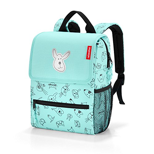 Reisenthel Kinder Rucksack IE4062, Mehrfarbig (Cats And Dogs mint), 28 cm, 5 L