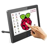 ELECROW Raspberry Pi 4B Kapazitiver Touchscreen Monitor, Tragbares 7-Zoll 1024×600 HD TFT HDMI-Display mit Gegenlichteinstellung für Raspberry Pi/PC