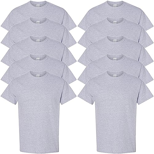 Gildan Herren Heavy Cotton Adult T-Shirt, Grau-Sport Grey, X-Groß