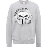 Marvel The Punisher Skull Badge Logo Männer Sweatshirt - Grau - S - Grau