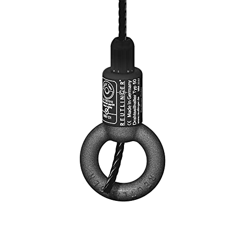Adam Hall Accessories S 50 S V3 - Drahtseilhalter mit Koppelteil Ring für 4-5 mm Seile, bis 90 kg