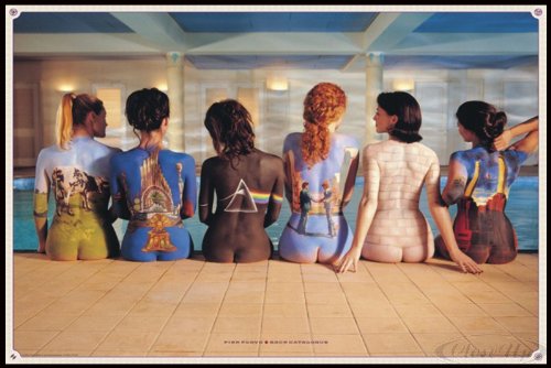 Close Up Pink Floyd Poster Bodypainting Album Covers (62x93 cm) gerahmt in: Rahmen schwarz
