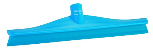 Vikan Gummi Reinigungsbürste Polypropylen Rahmen Single Blade Rakel, 16 Zoll, blau