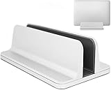 MyGadget Laptop Ständer Aluminium [Hochkant] - Verstellbare Stand Halterung für Notebooks wie z.B. Apple MacBook, Google Chromebook, Lenovo - Silber