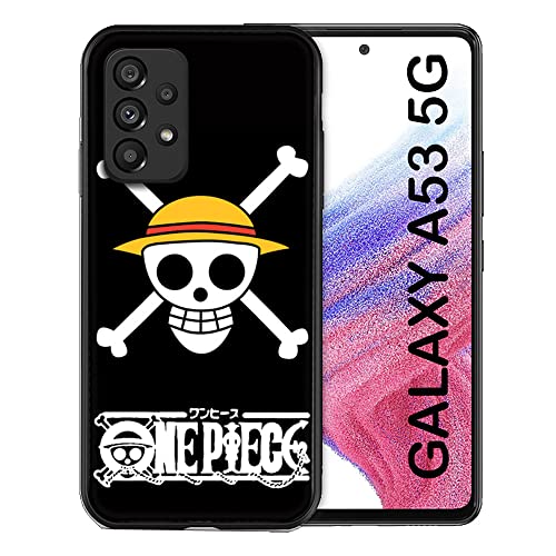 Cokitec Schutzhülle für Samsung Galaxy A53 5G Manga One Piece Totenkopf Mehrfarbig