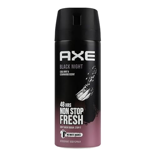 6 x Axe Men Deodorant/Bodyspray "BLACK NIGHT" - 150 ml