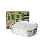 ECO Brotbox | Bento Flex+ | auslaufsichere Edelstahl Lunchbox mit flexiblem Trennsteg | 1300 ml