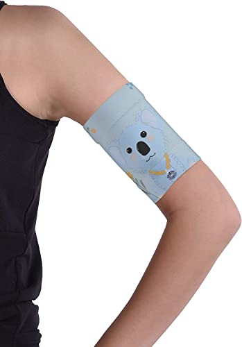 Dia-Band KINDER, Glucose Sensor Schutz Armband Freestyle Libre, Medtronic, Dexcom oder Omnipod – Komfortabel wiederverwendbares Diabetikband. (Junior.XS (17-19 cm)