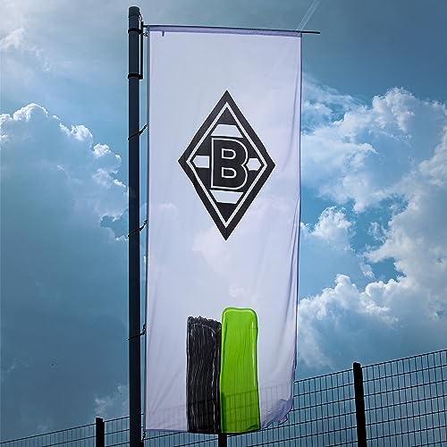 Borussia Mönchengladbach Stadionfahne "Streifen" | Offizieller Fanartikel | 400 x 150 cm