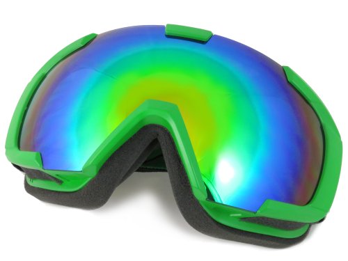 NAVIGATOR RHO Skibrille Snowboardbrille, Unisex/-Size, div. Farben (GRÜN)
