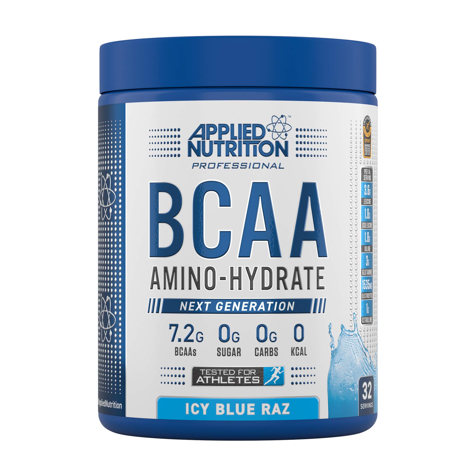 Applied Nutrition BCAA Amino-Hydrat 450g eisige blaue Raz
