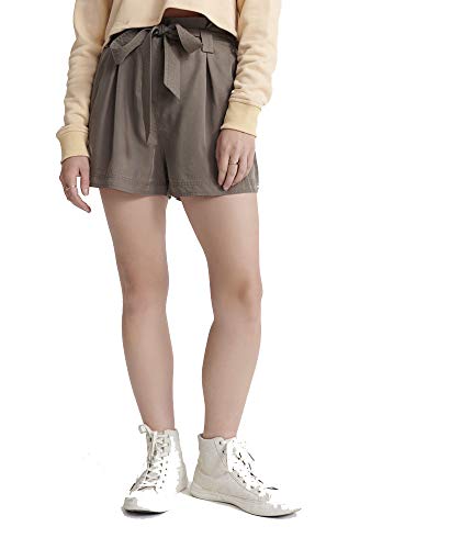 Superdry Damen Desert Paper Bag Shorts, Braun (Bungee Cord GS0), W(Herstellergröße:10)