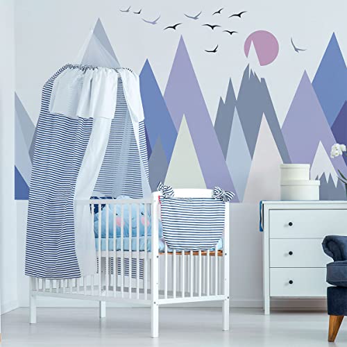 Ambiance Wandaufkleber für Kinder – Dekoration Babyzimmer – Aufkleber Riesen-Wandtattoo SOLANKA – 60 x 90 cm