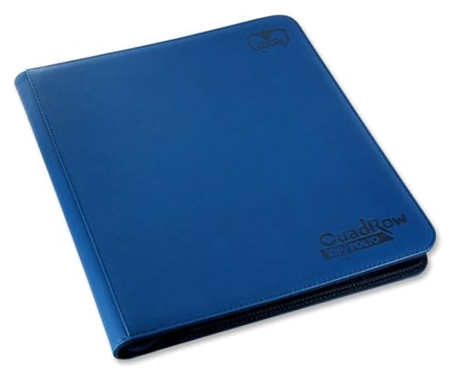 Ultimate Guard UGD010344 - 12-Pocket Quad Row Zip Folio Xeno Skin, dunkelblau