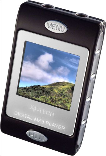 X4-Tech Clipman II MP3-/Video-Player 512 MB mit FM Tuner schwarz