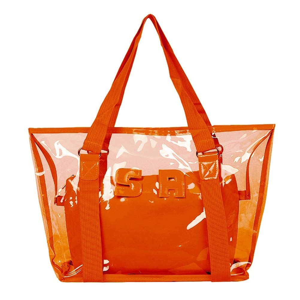 Hihey Strandtasche Sommermode Freizeit Transparente PVC Umhängetasche Handtaschen Große Tasche Luxus Handtaschen