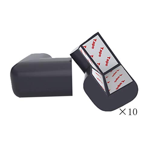 AnSafe Sicherheitseckenschutz, 20er Packung Mit 20 Stück Starkem Klebstoff for Tischeckenmöbel (8 Stück) (Color : Black)