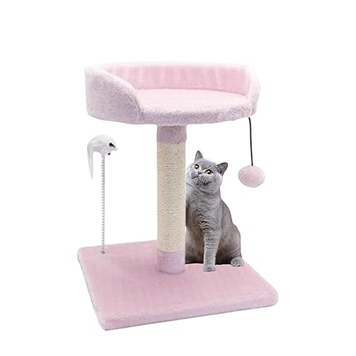 Ziurmut Katzenkletterbaum - Indoor Cats Katzenkratzturm | Interaktives Spielzeug für Katzen, selbstpflegend und Kratzbaum zum Schlafen, Klettern und Spielen